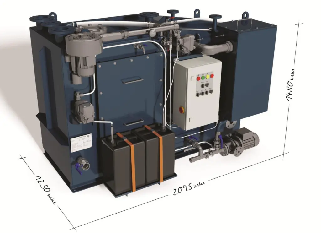 The new CleanSewage Bio system offers space savings through its one-side access feature