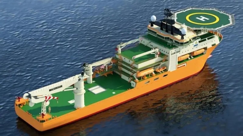 The Integrated Drive System (IDS) used in the vessel, with a length of approximately 146m, conforms with the international certification standards of DNV GL