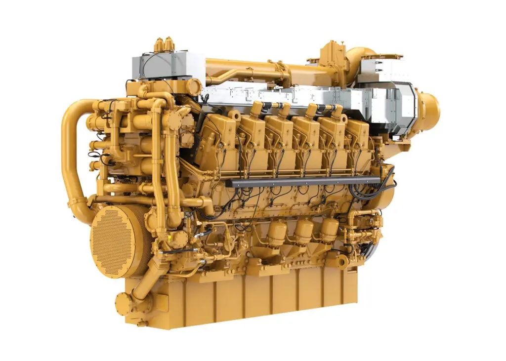 Caterpillar has opted for SCR emission reduction technology to meet EPA Tier 4 NOx restrictions in its medium-speed C280 range
