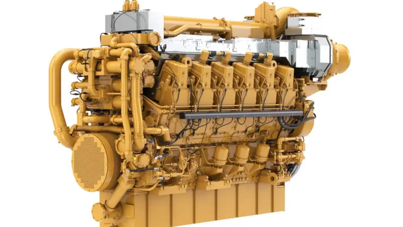 Caterpillar has opted for SCR emission reduction technology to meet EPA Tier 4 NOx restrictions in its medium-speed C280 range