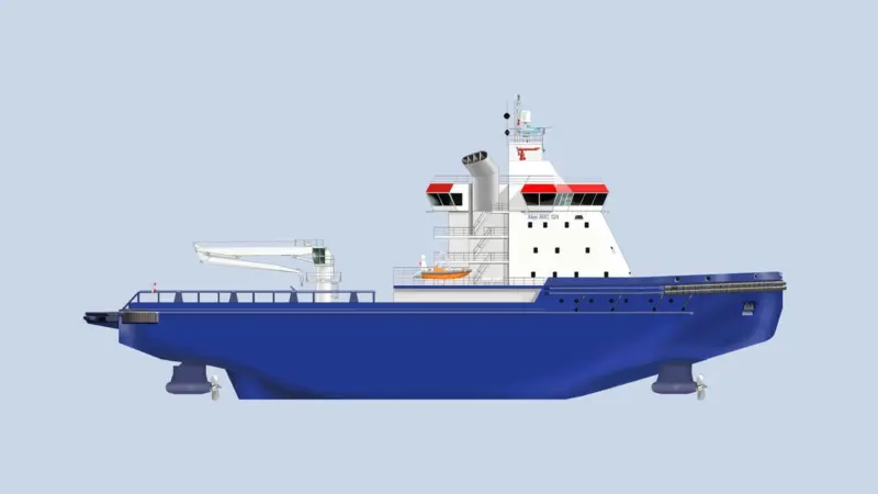 The new generation icebreaker Aker ARC 124 will be equipped with three 8-cylinder Wärtsilä 31 engines