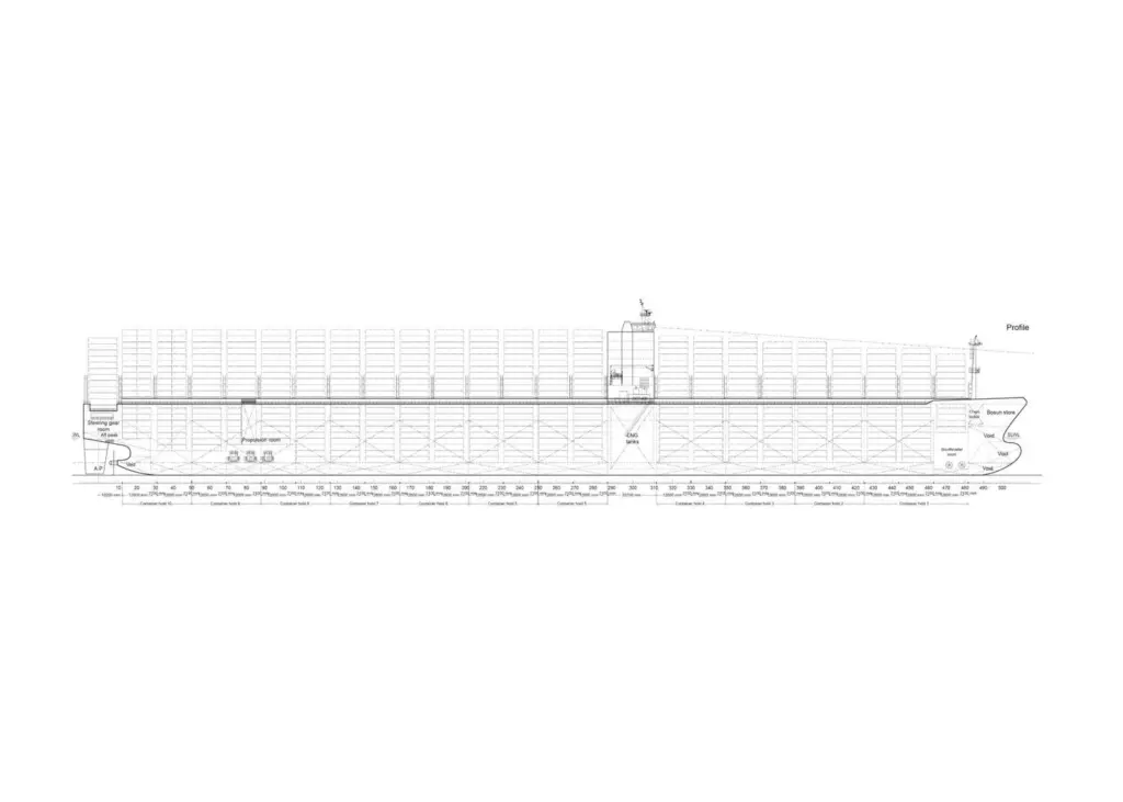 The PERFECt concept vessel is LNG-fuelled and is powered by a combined gas and steam turbine