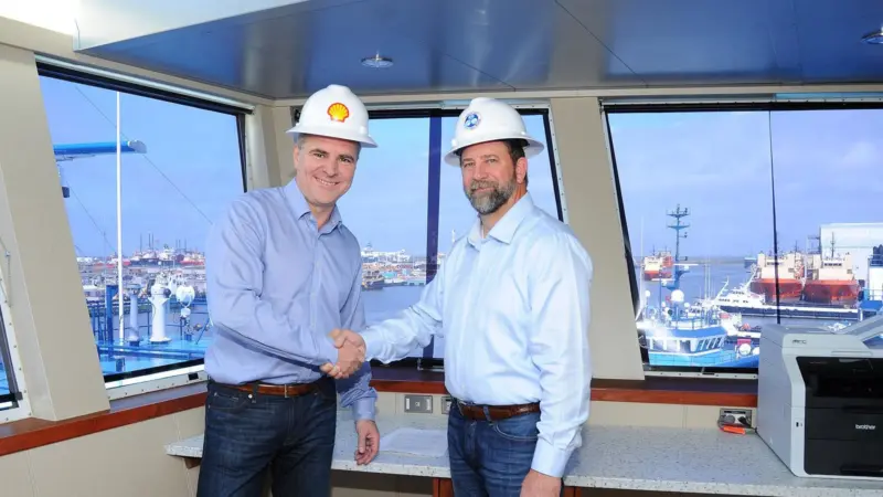 The new LNG-powered OSV is chartered from Harvey Gulf International Marine