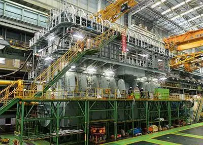The 11G95ME-C9.5 engine during its shop test in Korea (picture courtesy of Doosan Engine)