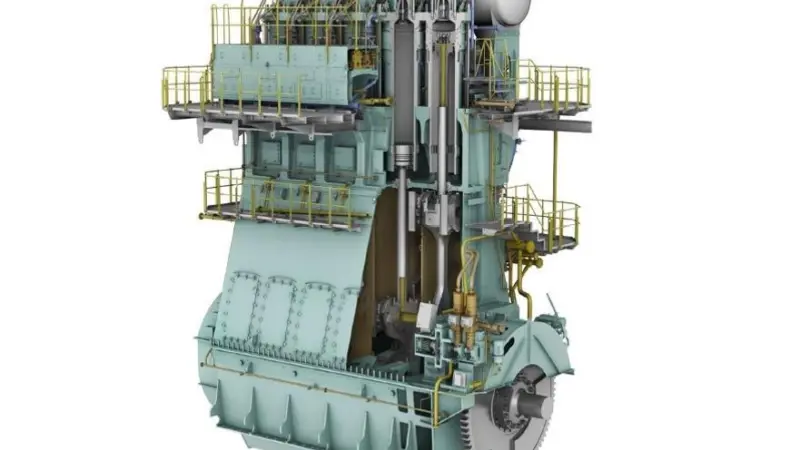 5X72DF Engine cut-out view
