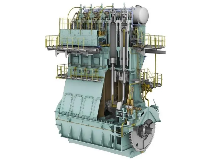 5X72DF Engine cut-out view