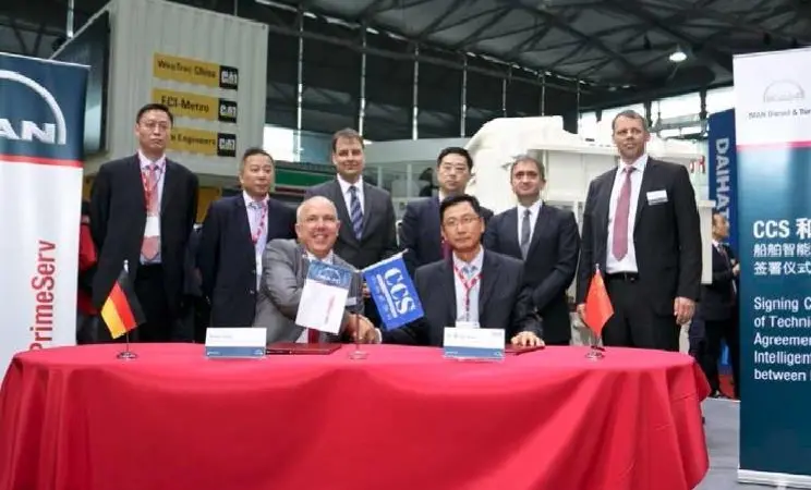 The agreement between MAN and CCS was signed at Marintec 2015 in Shanghai