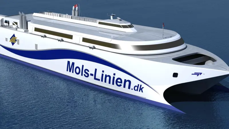 The Denmark-bound 'KatExpress 3', under construction by Incat in Tasmania, will be the latest of three ships to feature Wärtsilä waterjets.