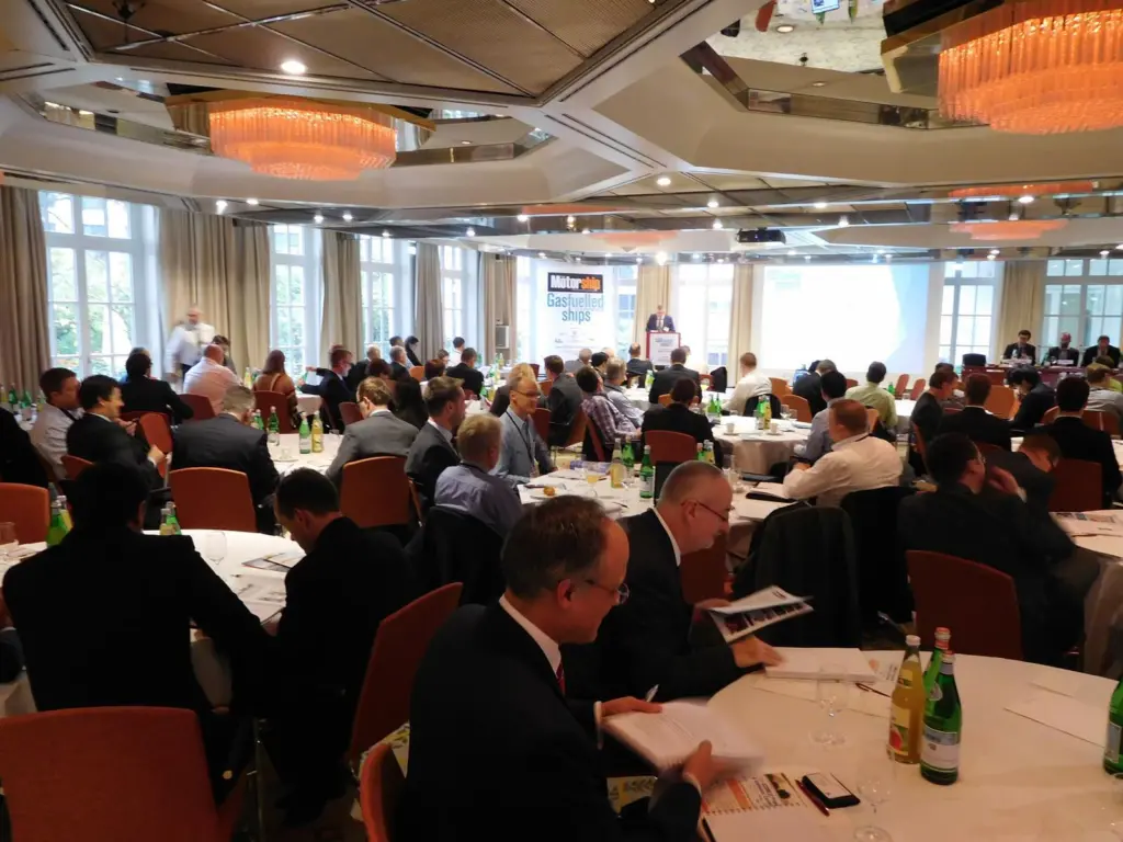 A packed auditorium at the Grand Elysee on the second day of Gas Fuelled Ships 2015