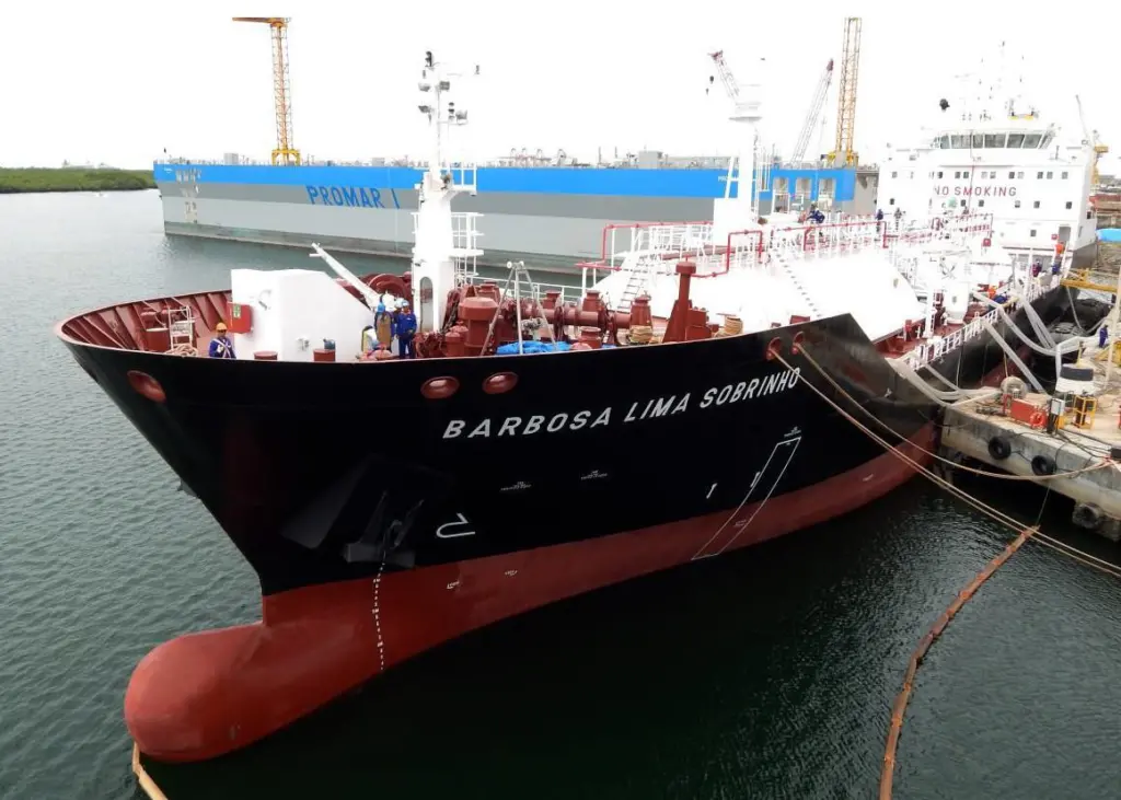 The 7,000m3 LPG tanker Barbosa Lima Sobrinho is Promar's maiden vessel, and the second of six ordered from Vard by Transpetro