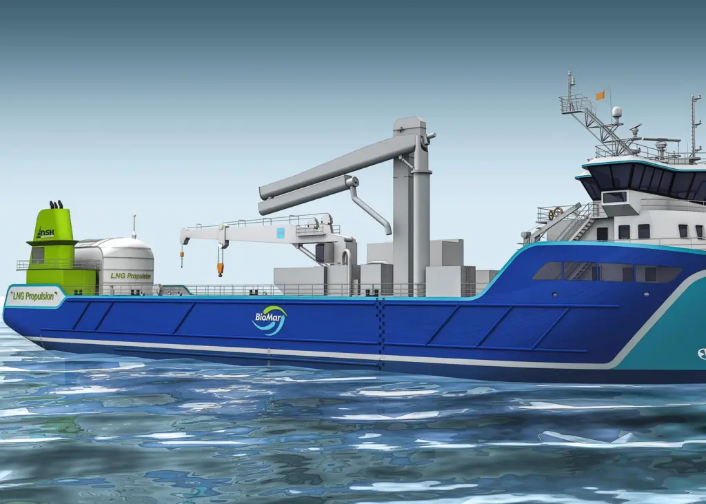 NSK Ship Design has been commissioned by Nordnorsk Shipping to design a new LNG fish feed carrier