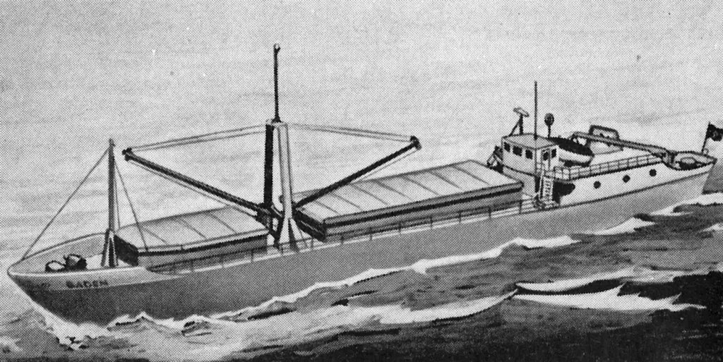 Impression of Fred. Olsen’s ‘Baden’, designed to transport 65,000ft3 within a 299gt package