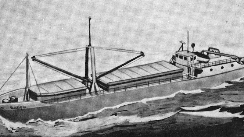 Impression of Fred. Olsen’s ‘Baden’, designed to transport 65,000ft3 within a 299gt package