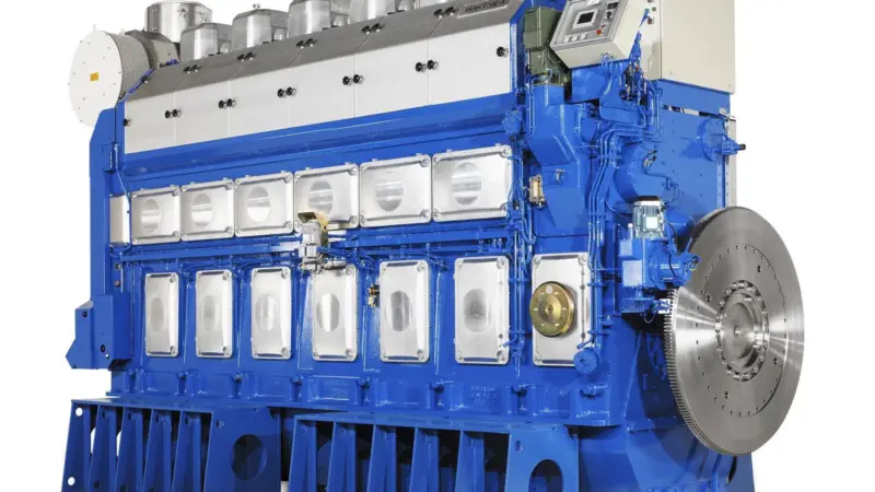 The Delivery Centre Trieste where discrepancies were found produces medium and high-speed engines including the 50DF, above