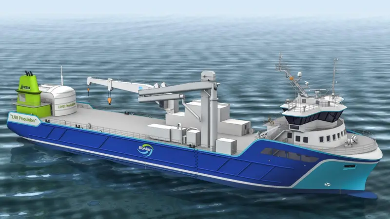 NSK Shipping's second LNG-fuelled feed carrier, propelled by a Bergen pure gas engine, will join the groundbreaking 'Høydal'