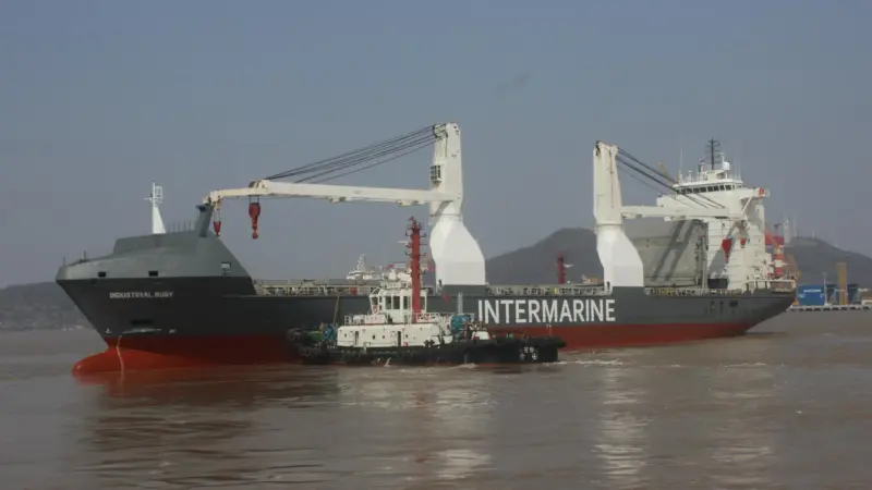 Financing for the retrofit was enabled by a long term, above market rate charter, effectively sharing fuel savings from 'Industrial Ruby' and her two sister ships between the ship owner and charterer.