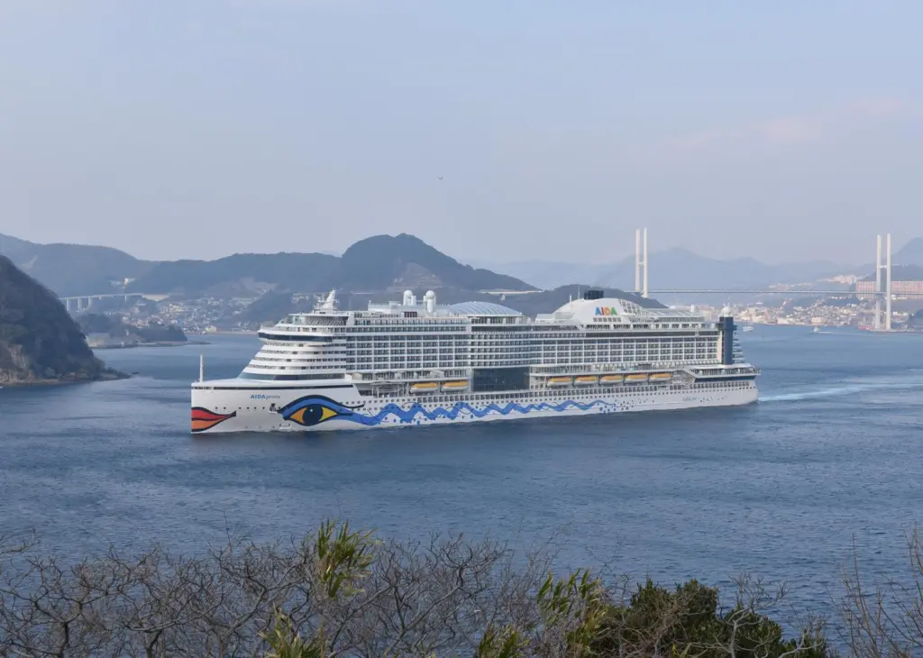 The AIDAprima - a new-generation, LNG-powered cruise ship built by MHI