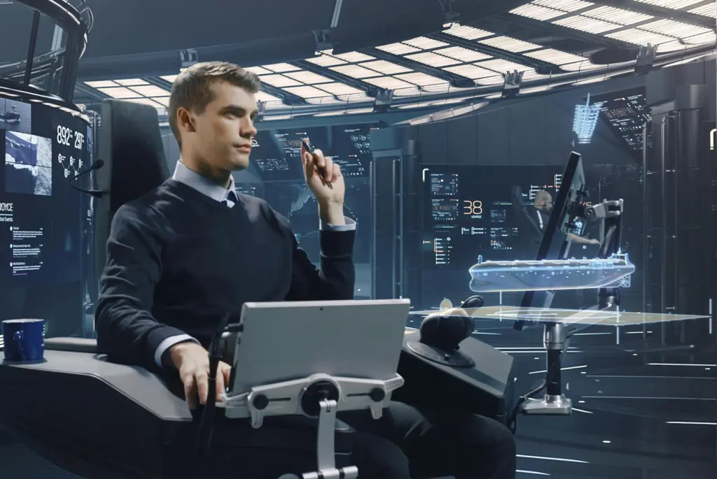 Smart screens, interactive holograms and voice recognition are integrated into the shore control centre, with a project demonstrator planned for the end of the decade