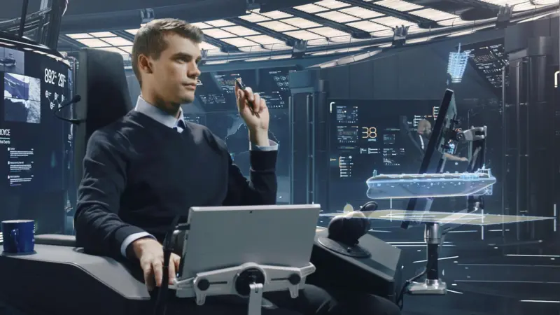 Smart screens, interactive holograms and voice recognition are integrated into the shore control centre, with a project demonstrator planned for the end of the decade