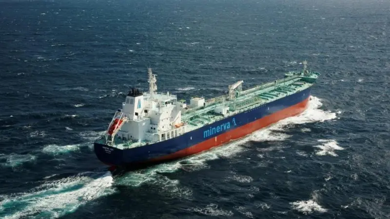 The MINERVA LEO - one of two Minerva chemical tankers to be fitted with the BMT SMART vessel performance monitoring system