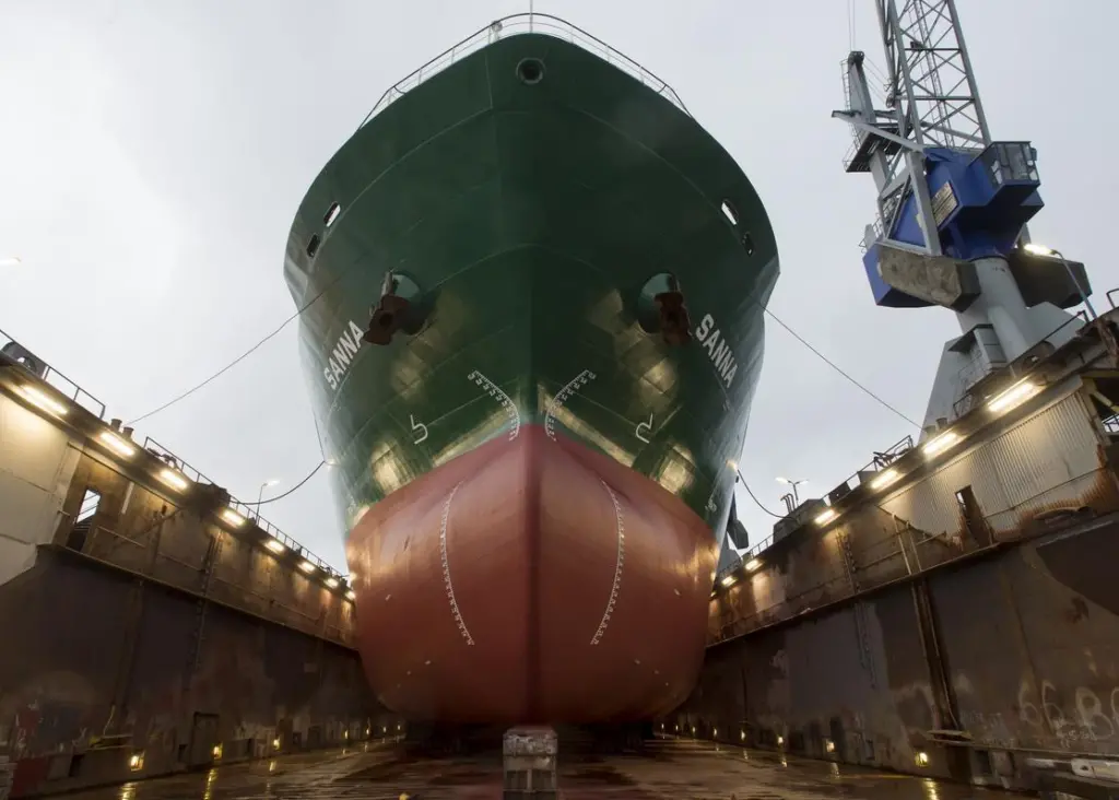 The recently acquired bulker 'Sanna' was among four brought back into service for CN Bulkers by Damen Shiprepair