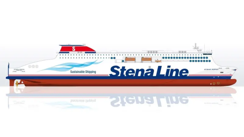 The new ro-pax ferries will feature engines capable of burning either methanol or LNG fuel