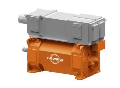 The PM shaft generator is part of an efficient power distribution package delivered by The Switch and WE Tech