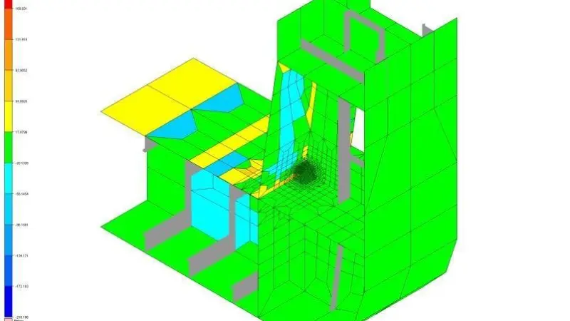 Fine mesh modelling of local details and fatigue assessment