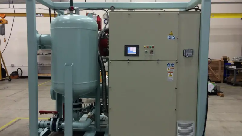 The 125kW Hydrocurrent system can generate electricity from low temperature sources, including jacket cooling water at around 85°C