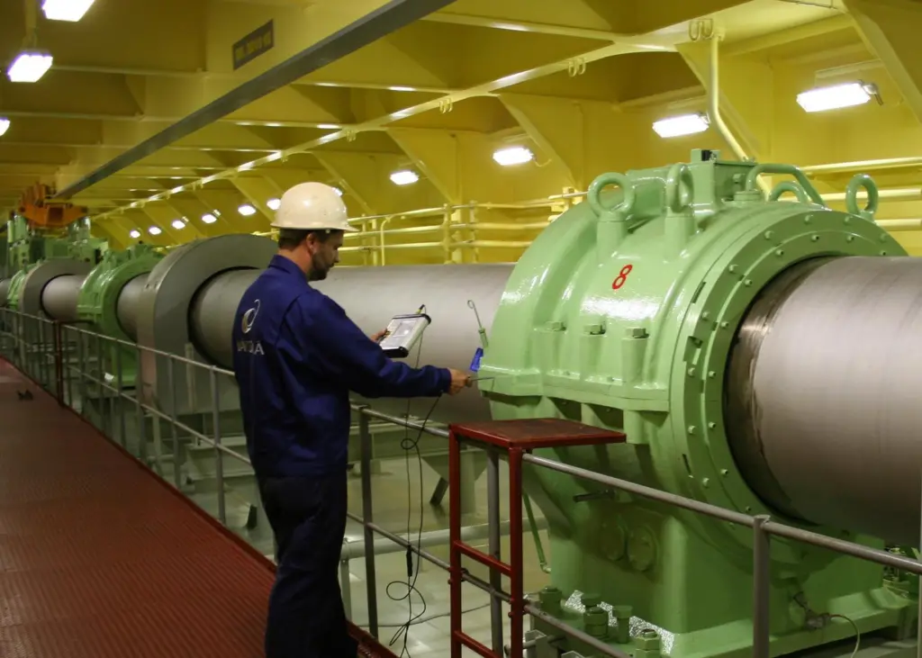 Alignment measurement of a propeller shaft using Wärtsilä's gyro laser technology
