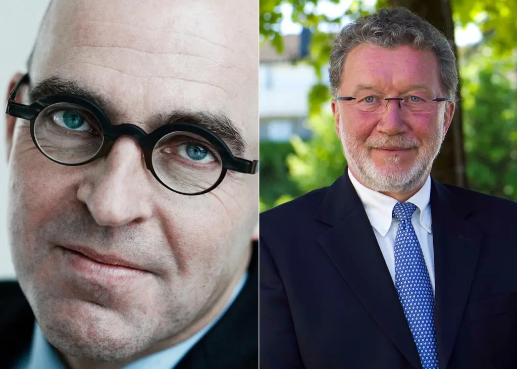 Gerard Rohann (left), CEO of VPS, and Oscar Johansen, chairman of Seagull Maritime, plan to bring fuel management e-learning to crew