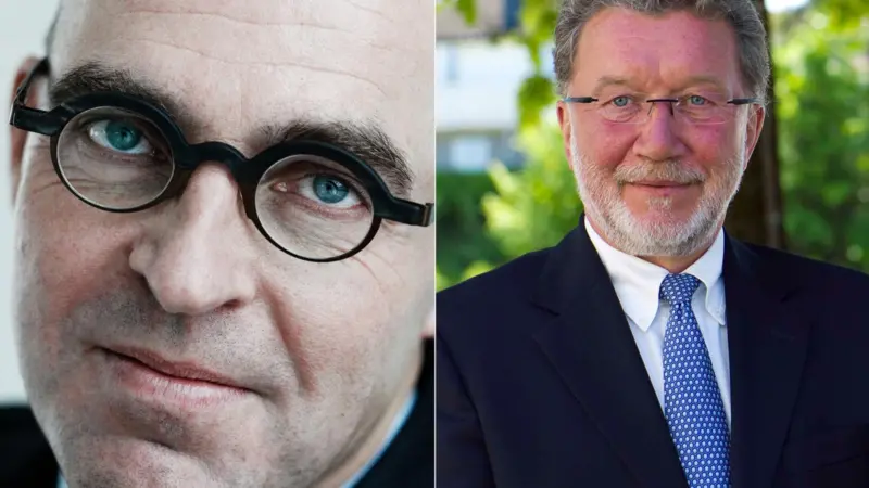 Gerard Rohann (left), CEO of VPS, and Oscar Johansen, chairman of Seagull Maritime, plan to bring fuel management e-learning to crew