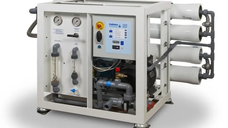 Cathelco has taken a range of orders for its desalination systems, including the 'Ton' above