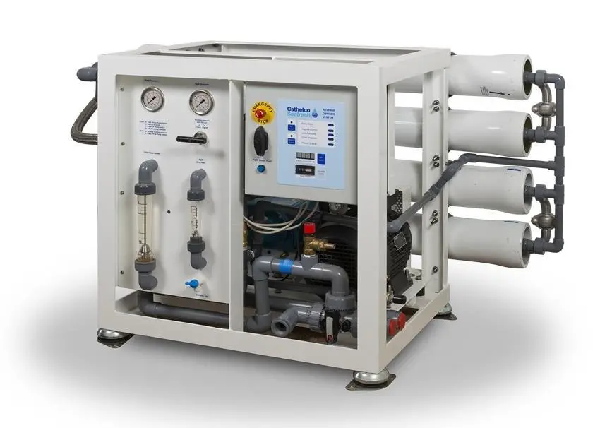 Cathelco has taken a range of orders for its desalination systems, including the 'Ton' above