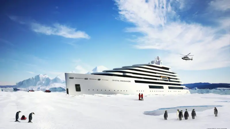 Both Scenic and Crystal are limiting the numbers onboard the polar treks. Image: Crystal