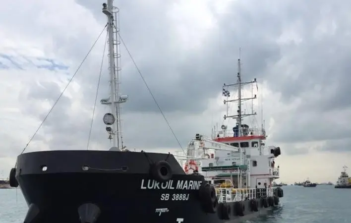 Lukoil Marine has launched a third Singapore supply barge