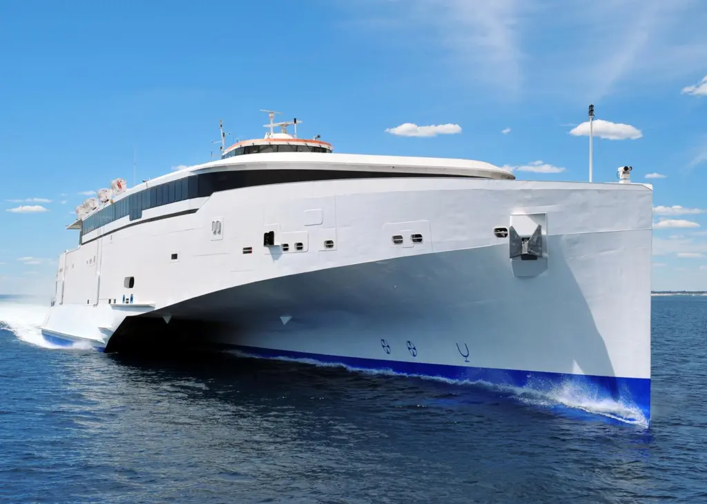 Austal’s 127 metre long passenger trimaran ‘Benchijigua Express’ has a speed of 40 knots