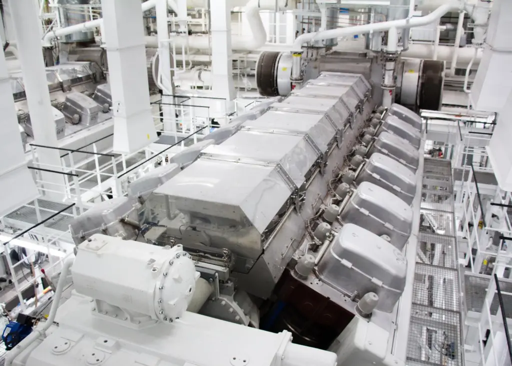 Inside the world's largest cruise ship's engine room