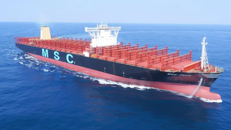 The 'MSC Jade', featuring the 103,000hp G95 engine from MAN Diesel & Turbo, was delivered from DSME in May