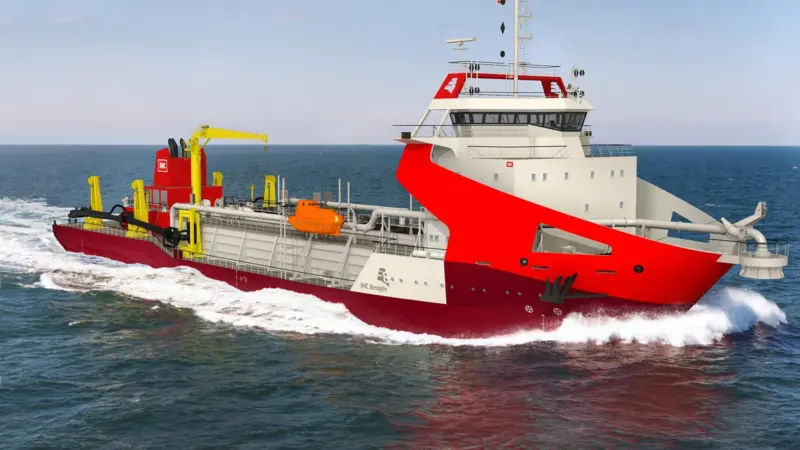 The new trailing suction hopper dredgers being built for the Adani group will be powered by Wärtsilä. Photo: Royal IHC