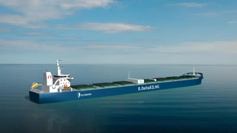 Deltamarin’s visualisation of the vessel designed under ABS and Arista's Project Forward