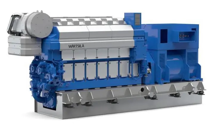 Offerng 2,500-4,500kWe per generating set, the Auxpac 32 is aimed primarily at large container vessels