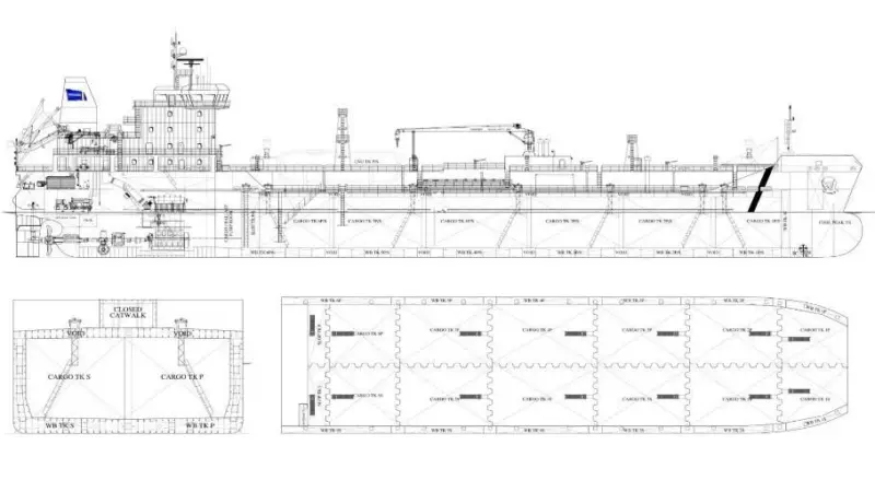 The dual-fuelled 'Damia Desgagnés' is destined for operations on the Great Lakes from autumn