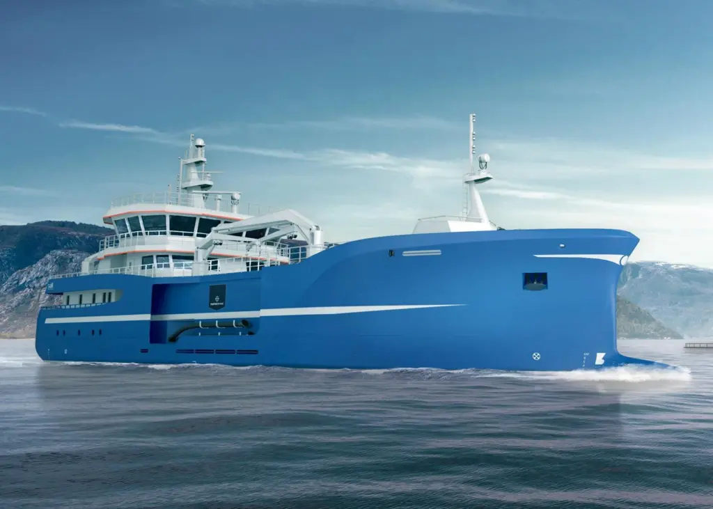 The vessel will be the first on-site fish harvester built by Kleven, and the second vessel ordered by DESS Aquaculture