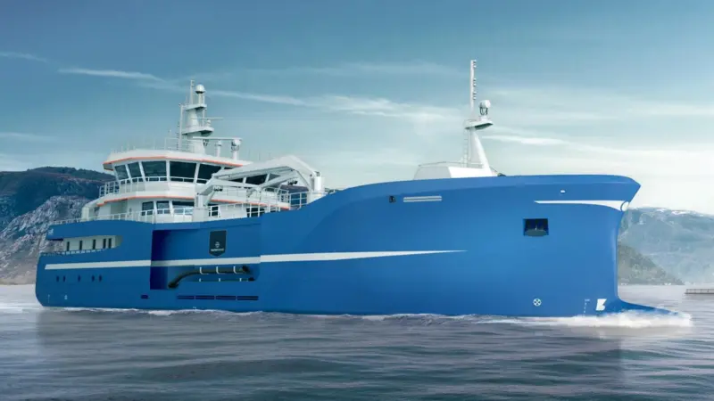 The vessel will be the first on-site fish harvester built by Kleven, and the second vessel ordered by DESS Aquaculture
