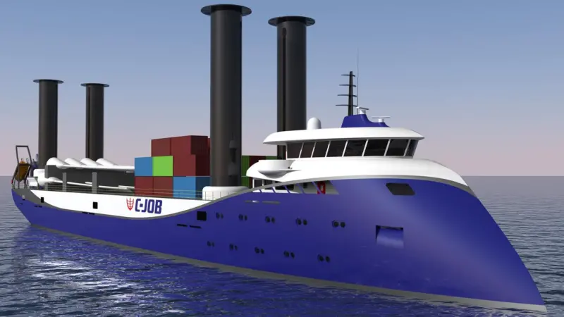 C-Job will design an 8,000dwt version of its Flettner Freighter concept for Dutch company Ameland & Skylge Shipping