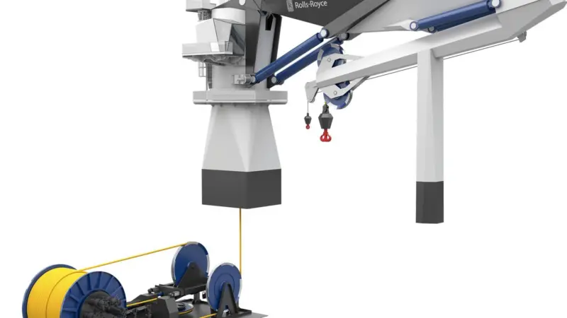 Fibre rope cranes boast several advantages compared to steel wire cranes, including unrestricted operation in deep waters.