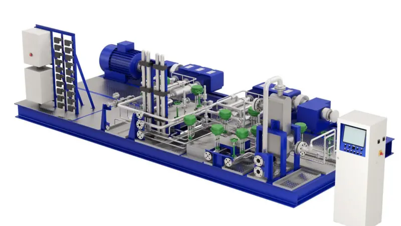 Alfa Laval's new high-pressure fuel gas supply system features a space-saving diffusion bonded heat exchanger