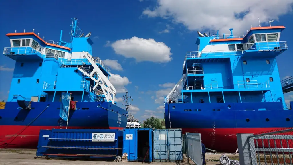 EcoCoasters 'Eeva VG' and 'Mirva VG' nearing completion by Royal Bodewes
