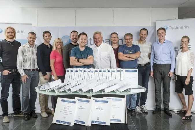 The Optimarin team with USCG documentation